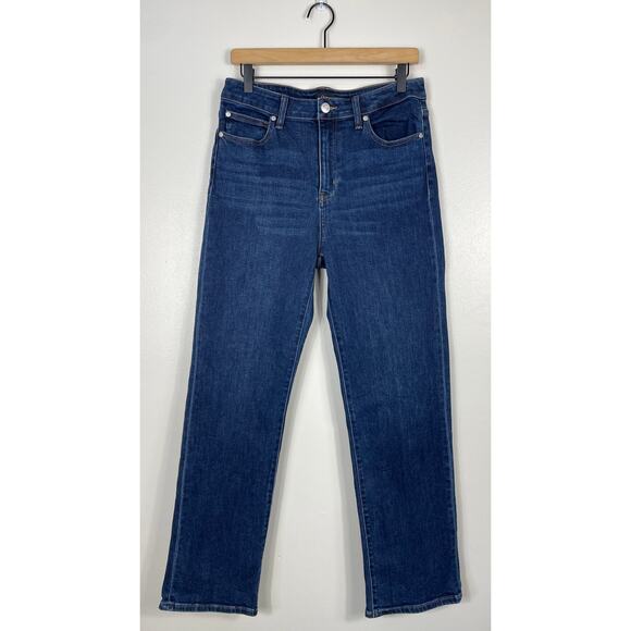 Quince Stretch High Rise Straight Jeans Dark Wash Women’s 30 Casual Closet Basic - Picture 3 of 14